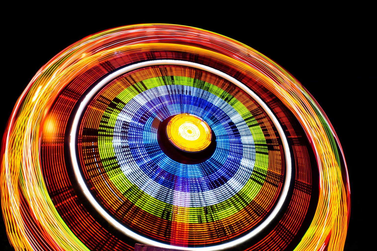 illuminated ferris wheel during night time